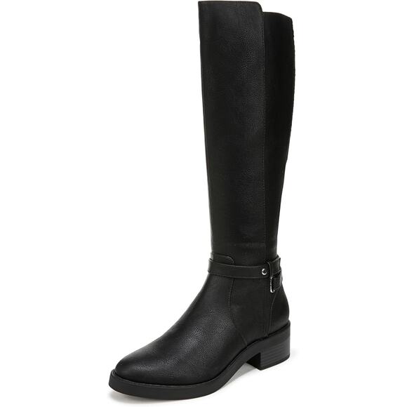 LifeStride Women Berkley Block Heel Riding Boots Size US 11M Wide Calf Black - Picture 1 of 4